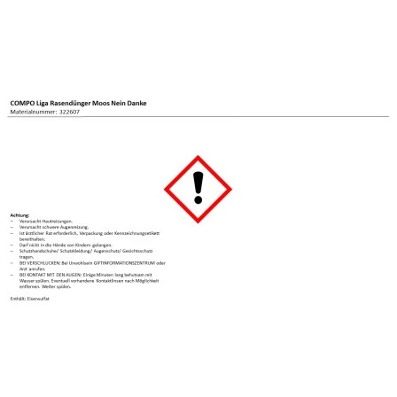 Compo Liga Rasendünger "Moos - Nein Danke!" 8,5 Kg 4 Compo Liga Rasendünger "Moos - Nein Danke!" 8,5 Kg – Bild 2