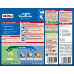 Substral Langzeit Depotdünger Für Balkonblumen 1,5 Kg -Einhell Garten Geschaft 4062700675151 2702 02