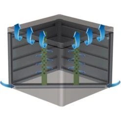 Biohort Komposter MonAmi Dunkelgrau 86 Cm X 102 Cm X 102 Cm -Einhell Garten Geschaft 446194 2694 3