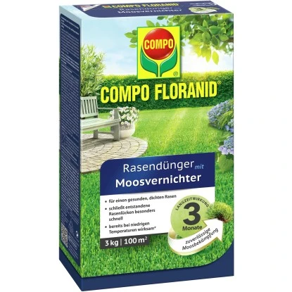 Compo Floranid® Rasendünger Mit Moosvernichter 3 Kg 3 Compo Floranid® Rasendünger Mit Moosvernichter 3 Kg