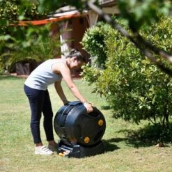 Hozelock Trommelkomposter Easy Mix 2in1 -Einhell Garten Geschaft 6280176 103370 A 02