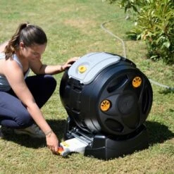 Hozelock Trommelkomposter Easy Mix 2in1 -Einhell Garten Geschaft 6280176 103370 A 04