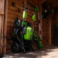 Greenworks Akku-Rasenmäher GD40LM46SP 40 V Solo 14 Greenworks Akku-Rasenmäher GD40LM46SP 40 V Solo -Einhell Garten Geschaft 6952909031385 2508 A 02