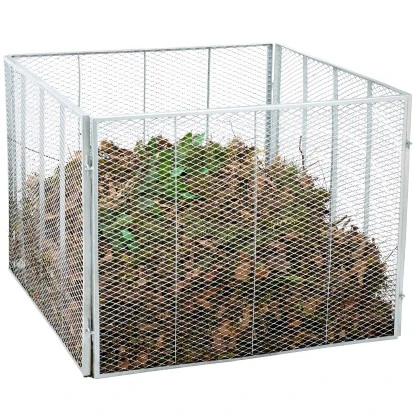 Komposter Aus Feuerverzinktem Metall 800 L 4-teilig 4 Komposter Aus Feuerverzinktem Metall 800 L 4-teilig – Bild 2