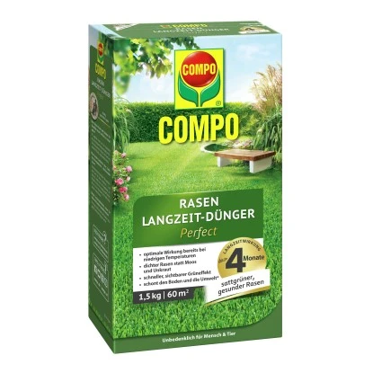 Compo Rasen Langzeit-Dünger Perfect 1,5 Kg 3 Compo Rasen Langzeit-Dünger Perfect 1,5 Kg